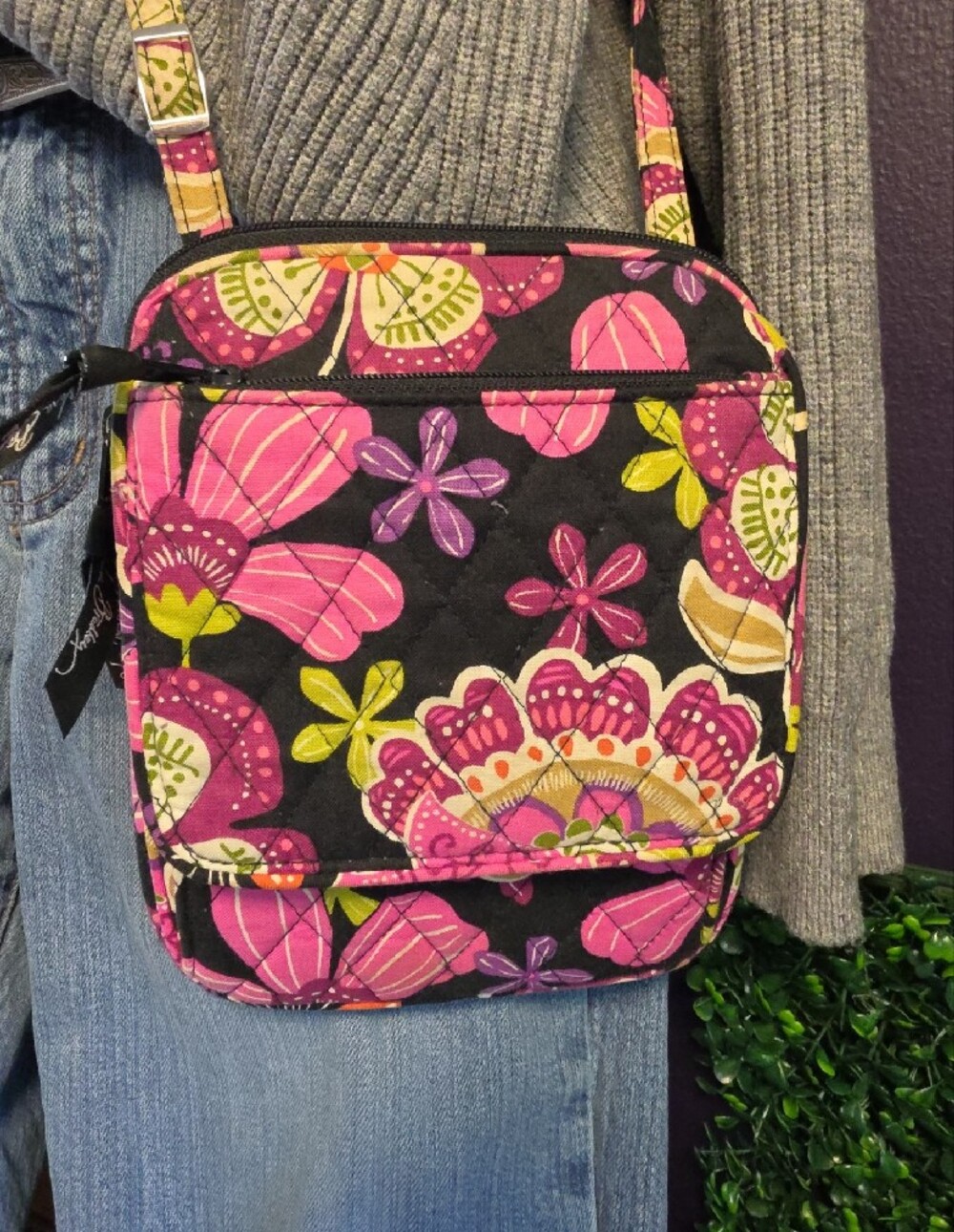 Floral Phone Crossbody Bag With ID And Card Holders By Vera Bradley